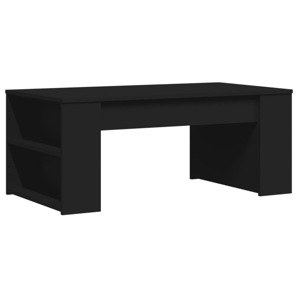 vidaXL Măsuță de cafea, negru, 102x55x42 cm, lemn prelucrat