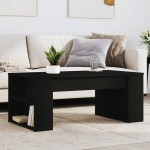 vidaXL Măsuță de cafea, negru, 102x55x42 cm, lemn prelucrat vidaXL Măsuță de cafea, negru, 102x55x42 cm, lemn prelucrat