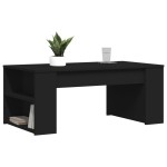 vidaXL Măsuță de cafea, negru, 102x55x42 cm, lemn prelucrat vidaXL Măsuță de cafea, negru, 102x55x42 cm, lemn prelucrat