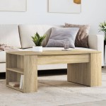 vidaXL Măsuță de cafea, stejar sonoma, 102x55x42 cm, lemn prelucrat vidaXL Măsuță de cafea, stejar sonoma, 102x55x42 cm, lemn prelucrat