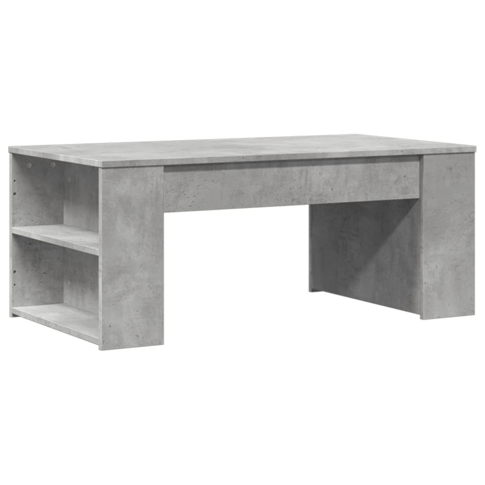 vidaXL Măsuță de cafea, gri beton, 102x55x42 cm, lemn prelucrat