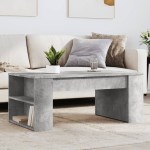 vidaXL Măsuță de cafea, gri beton, 102x55x42 cm, lemn prelucrat vidaXL Măsuță de cafea, gri beton, 102x55x42 cm, lemn prelucrat
