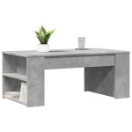 vidaXL Măsuță de cafea, gri beton, 102x55x42 cm, lemn prelucrat vidaXL Măsuță de cafea, gri beton, 102x55x42 cm, lemn prelucrat