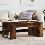 vidaXL Măsuță de cafea, stejar fumuriu, 102x55x42 cm, lemn prelucrat vidaXL Măsuță de cafea, stejar fumuriu, 102x55x42 cm, lemn prelucrat