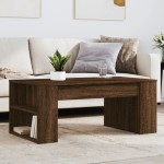 vidaXL Măsuță de cafea, stejar maro, 102x55x42 cm, lemn prelucrat vidaXL Măsuță de cafea, stejar maro, 102x55x42 cm, lemn prelucrat