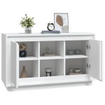 vidaXL Dulap, alb, 102x35x60 cm, lemn prelucrat