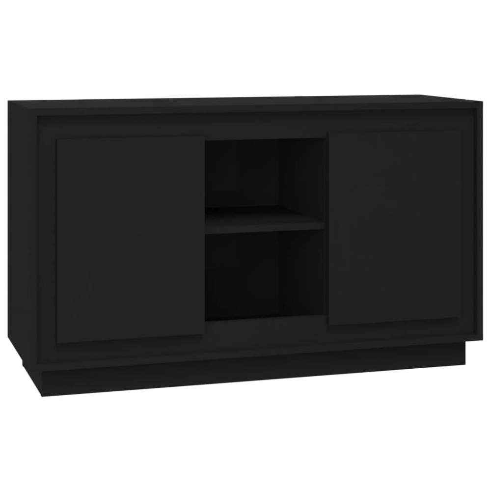 vidaXL Dulap, negru, 102x35x60 cm, lemn prelucrat