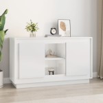 vidaXL Dulap, alb extralucios, 102x35x60 cm, lemn prelucrat
