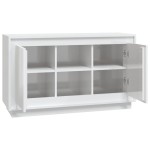 vidaXL Dulap, alb extralucios, 102x35x60 cm, lemn prelucrat