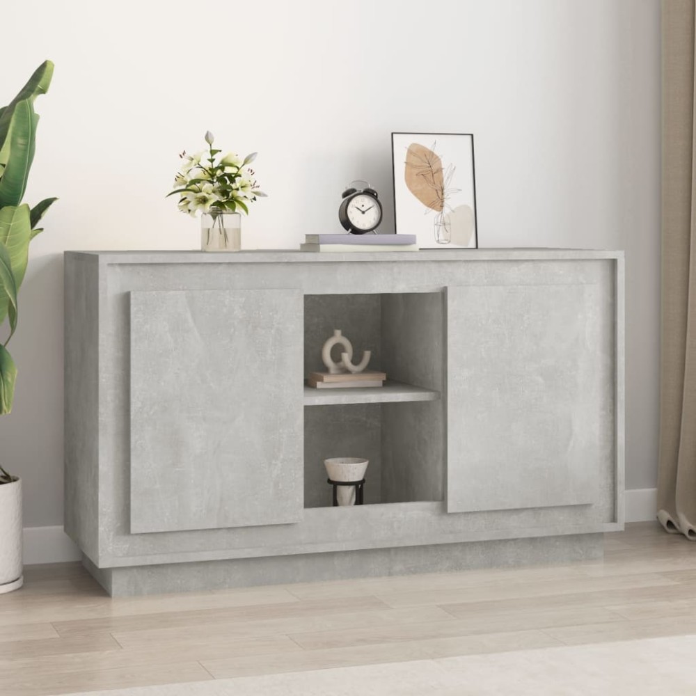 vidaXL Dulap, gri beton, 102x35x60 cm, lemn prelucrat