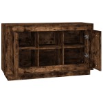 vidaXL Dulap, stejar afumat, 102x35x60 cm, lemn prelucrat