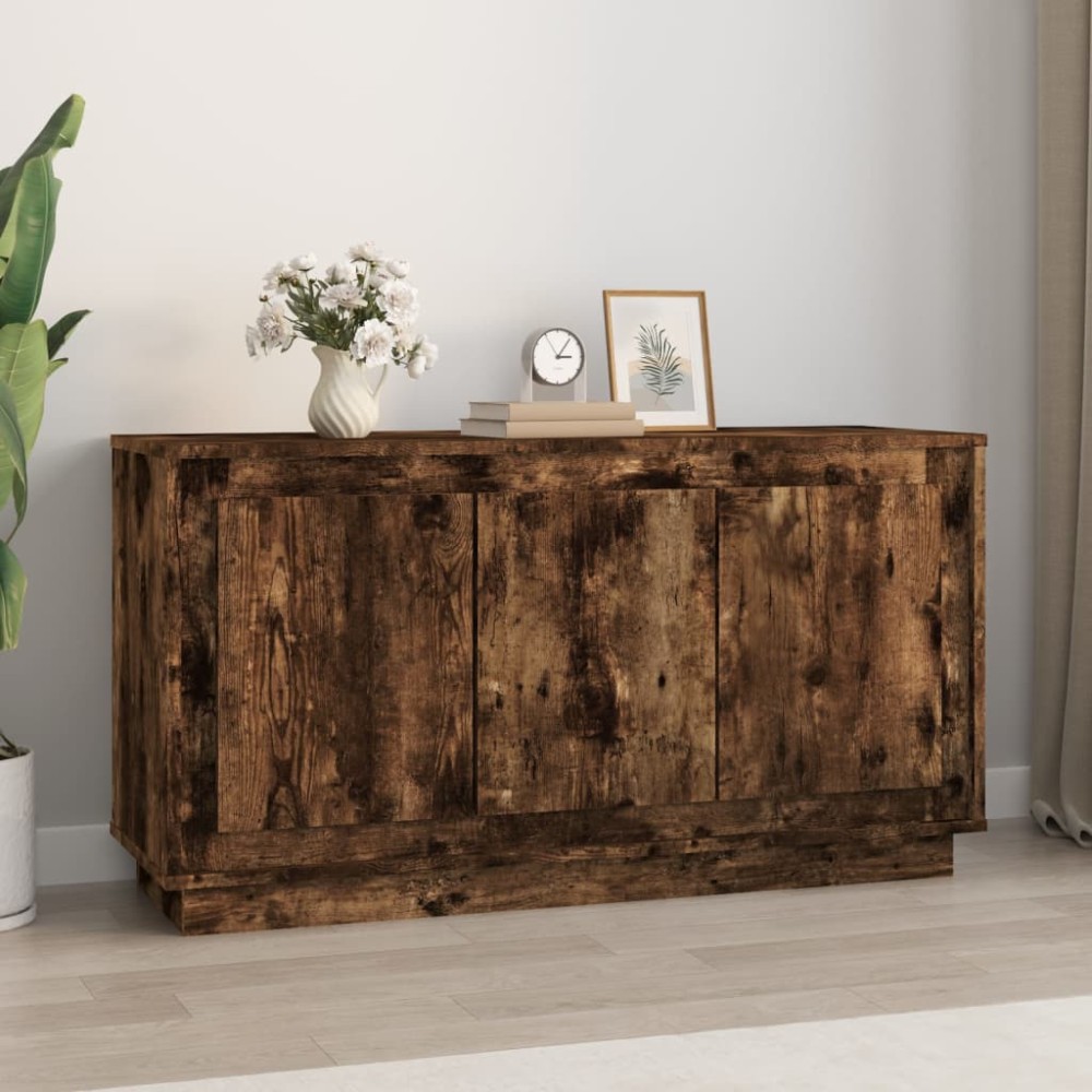 vidaXL Dulap, stejar afumat, 102x35x55 cm, lemn prelucrat