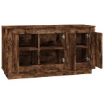 vidaXL Dulap, stejar afumat, 102x35x55 cm, lemn prelucrat