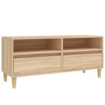 vidaXL Comodă TV, stejar sonoma, 100x34,5x44,5 cm, lemn prelucrat