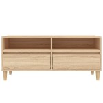 vidaXL Comodă TV, stejar sonoma, 100x34,5x44,5 cm, lemn prelucrat