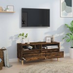 vidaXL Comodă TV, stejar fumuriu, 100x34,5x44,5 cm, lemn prelucrat vidaXL Comodă TV, stejar fumuriu, 100x34,5x44,5 cm, lemn prelucrat