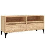 vidaXL Comodă TV, stejar sonoma, 100x34,5x44,5 cm, lemn prelucrat vidaXL Comodă TV, stejar sonoma, 100x34,5x44,5 cm, lemn prelucrat