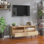 vidaXL Comodă TV, stejar sonoma, 100x34,5x44,5 cm, lemn prelucrat vidaXL Comodă TV, stejar sonoma, 100x34,5x44,5 cm, lemn prelucrat