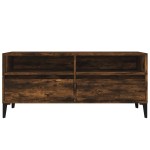vidaXL Comodă TV, stejar fumuriu, 100x34,5x44,5 cm, lemn prelucrat vidaXL Comodă TV, stejar fumuriu, 100x34,5x44,5 cm, lemn prelucrat