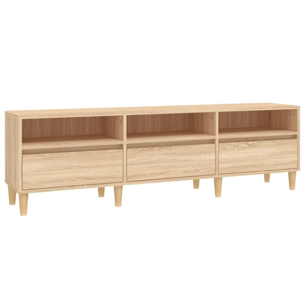 vidaXL Comodă TV, stejar sonoma, 150x30x44,5 cm, lemn prelucrat