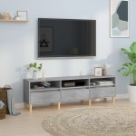 vidaXL Comodă TV, gri beton, 150x30x44,5 cm, lemn prelucrat vidaXL Comodă TV, gri beton, 150x30x44,5 cm, lemn prelucrat