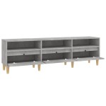 vidaXL Comodă TV, gri beton, 150x30x44,5 cm, lemn prelucrat vidaXL Comodă TV, gri beton, 150x30x44,5 cm, lemn prelucrat