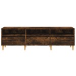 vidaXL Comodă TV, stejar fumuriu, 150x30x44,5 cm, lemn prelucrat