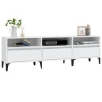 vidaXL Comodă TV, alb, 150x30x44,5 cm, lemn prelucrat vidaXL Comodă TV, alb, 150x30x44,5 cm, lemn prelucrat