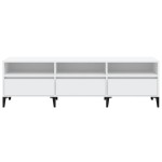 vidaXL Comodă TV, alb, 150x30x44,5 cm, lemn prelucrat vidaXL Comodă TV, alb, 150x30x44,5 cm, lemn prelucrat
