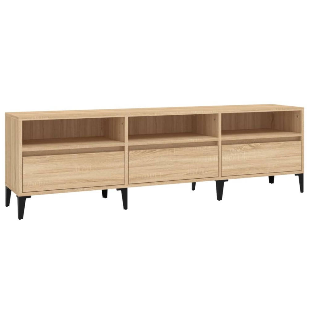 vidaXL Comodă TV, stejar sonoma, 150x30x44,5 cm, lemn prelucrat
