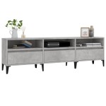 vidaXL Comodă TV, gri beton, 150x30x44,5 cm, lemn prelucrat vidaXL Comodă TV, gri beton, 150x30x44,5 cm, lemn prelucrat