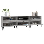 vidaXL Comodă TV, gri beton, 150x30x44,5 cm, lemn prelucrat vidaXL Comodă TV, gri beton, 150x30x44,5 cm, lemn prelucrat