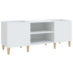 vidaXL Comodă discuri, alb, 121x38x48 cm, lemn prelucrat vidaXL Comodă discuri, alb, 121x38x48 cm, lemn prelucrat