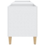 vidaXL Comodă discuri, alb, 121x38x48 cm, lemn prelucrat vidaXL Comodă discuri, alb, 121x38x48 cm, lemn prelucrat