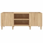 vidaXL Dulap pentru discuri stejar sonoma 121x38x48 cm, lemn prelucrat