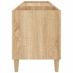vidaXL Dulap pentru discuri stejar sonoma 121x38x48 cm, lemn prelucrat