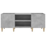 vidaXL Dulap pentru discuri gri beton, 121x38x48 cm, lemn prelucrat vidaXL Dulap pentru discuri gri beton, 121x38x48 cm, lemn prelucrat