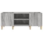 vidaXL Dulap pentru discuri gri sonoma, 121x38x48 cm, lemn prelucrat vidaXL Dulap pentru discuri gri sonoma, 121x38x48 cm, lemn prelucrat