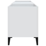 vidaXL Comodă discuri, alb, 121x38x48 cm, lemn prelucrat vidaXL Comodă discuri, alb, 121x38x48 cm, lemn prelucrat