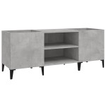 vidaXL Dulap pentru discuri gri beton, 121x38x48 cm, lemn prelucrat vidaXL Dulap pentru discuri gri beton, 121x38x48 cm, lemn prelucrat