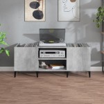 vidaXL Dulap pentru discuri gri beton, 121x38x48 cm, lemn prelucrat vidaXL Dulap pentru discuri gri beton, 121x38x48 cm, lemn prelucrat