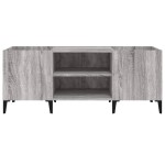 vidaXL Dulap pentru discuri gri sonoma, 121x38x48 cm, lemn prelucrat