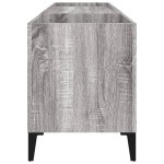 vidaXL Dulap pentru discuri gri sonoma, 121x38x48 cm, lemn prelucrat