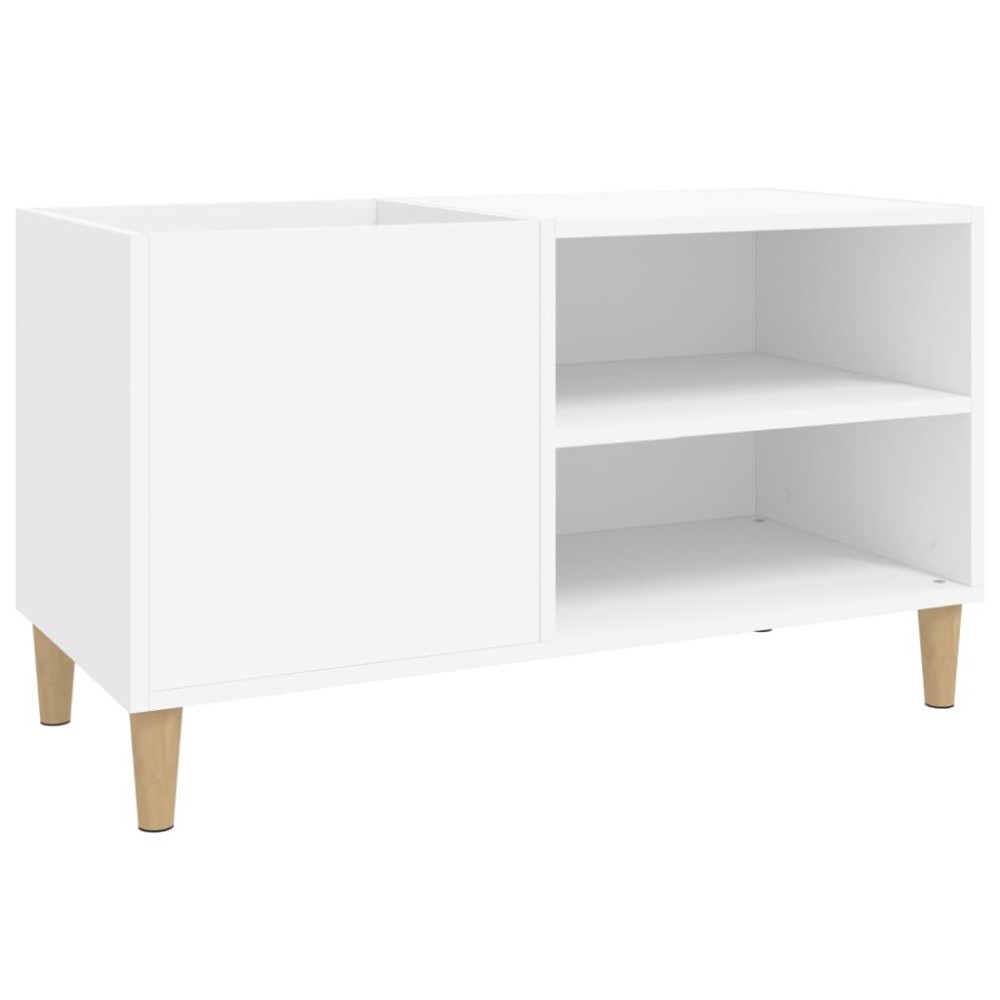 vidaXL Comodă discuri, alb, 84,5x38x48 cm, lemn prelucrat