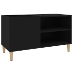 vidaXL Dulap pentru discuri, negru, 84,5x38x48 cm, lemn prelucrat