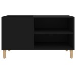 vidaXL Dulap pentru discuri, negru, 84,5x38x48 cm, lemn prelucrat