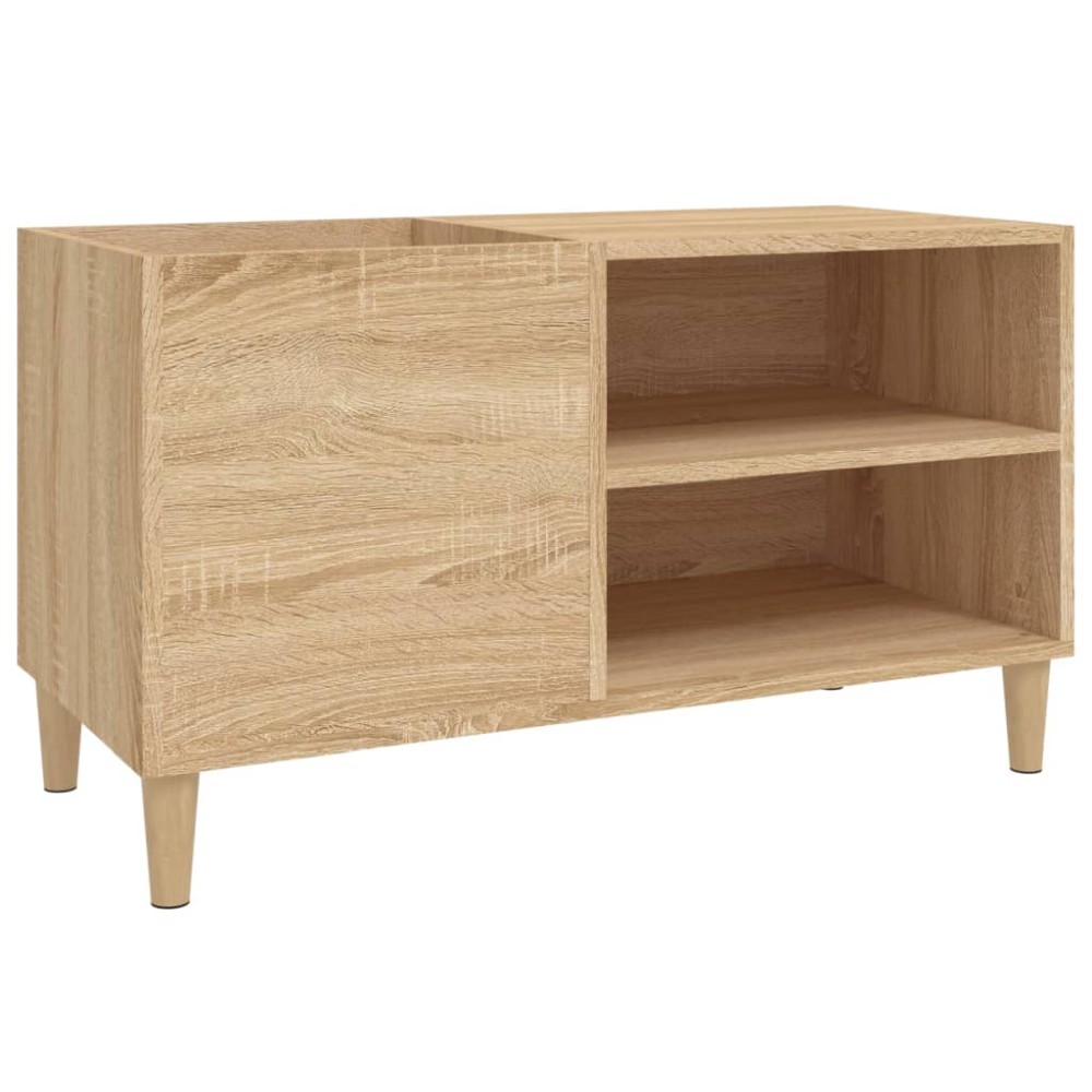 vidaXL Dulap pentru discuri stejar sonoma 84,5x38x48 cm lemn prelucrat