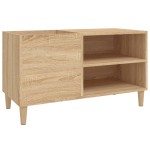 vidaXL Dulap pentru discuri stejar sonoma 84,5x38x48 cm lemn prelucrat vidaXL Dulap pentru discuri stejar sonoma 84,5x38x48 cm lemn prelucrat