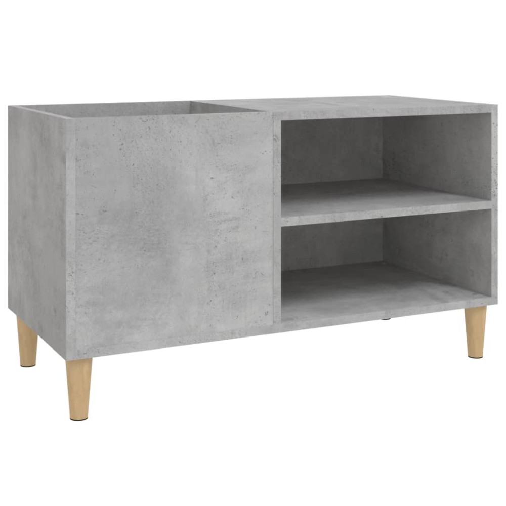 vidaXL Dulap pentru discuri gri beton 84,5x38x48 cm lemn prelucrat