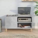 vidaXL Dulap pentru discuri gri beton 84,5x38x48 cm lemn prelucrat vidaXL Dulap pentru discuri gri beton 84,5x38x48 cm lemn prelucrat